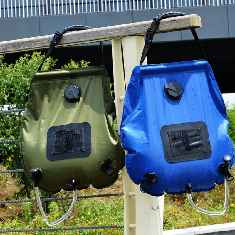 Portable Shower Bag Foldable Outdoor Water Bath Bag- Solar Powered
