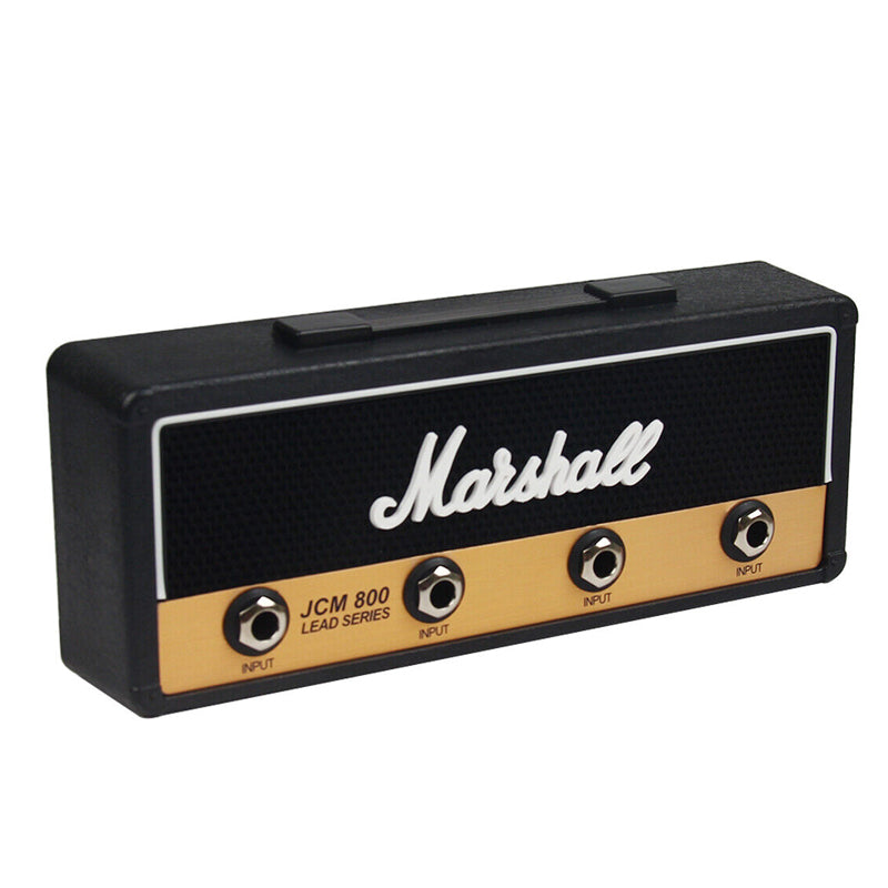 4 Slots Retro Theme Guitar Amplifier Plug Wall Mounted Key Holder Set