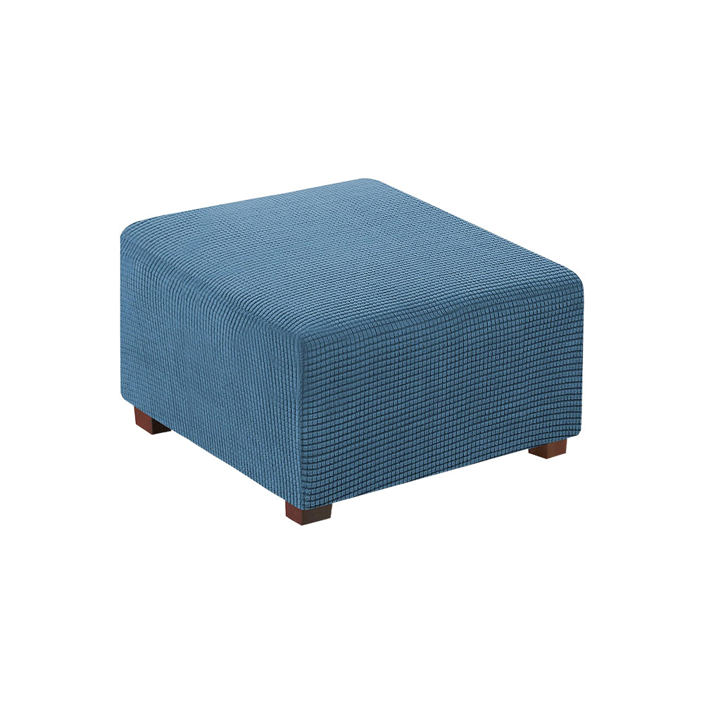 COMFEYA Square Ottoman Cover Premium Furniture Protector with Elastic Bottom