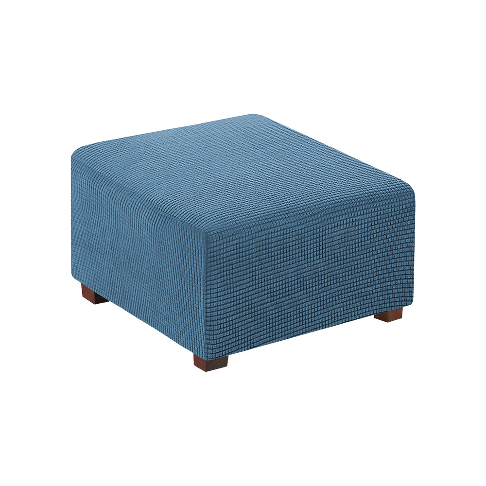 COMFEYA Square Ottoman Cover Premium Furniture Protector with Elastic Bottom
