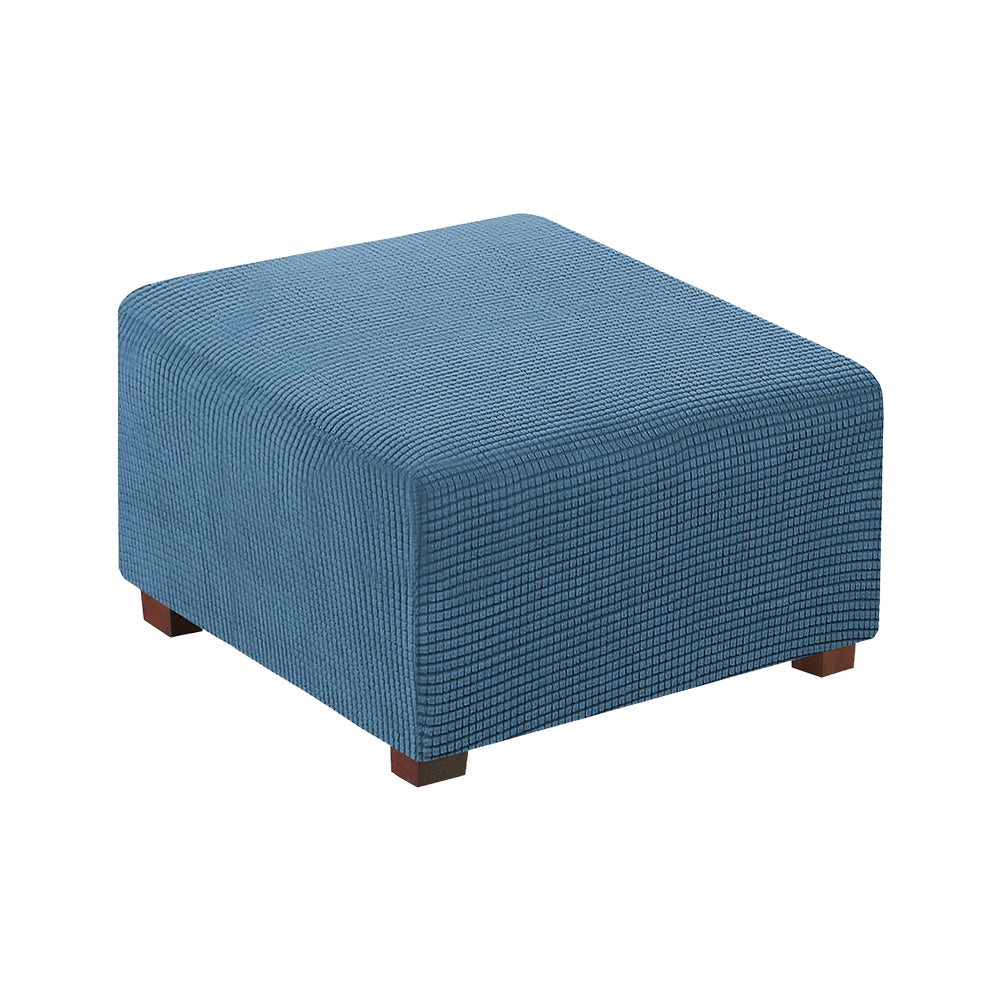 COMFEYA Square Ottoman Cover Premium Furniture Protector with Elastic Bottom