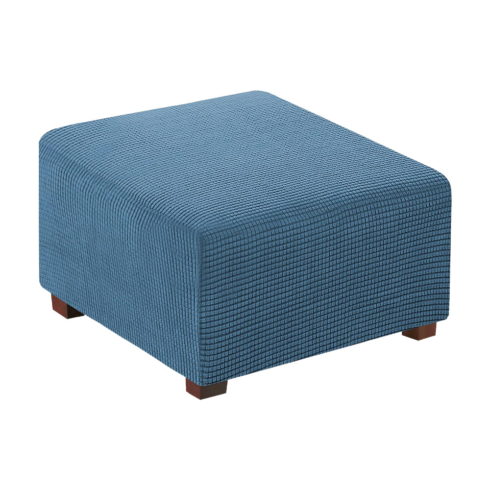 COMFEYA Square Ottoman Cover Premium Furniture Protector with Elastic Bottom