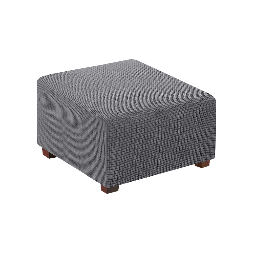 COMFEYA Square Ottoman Cover Premium Furniture Protector with Elastic Bottom