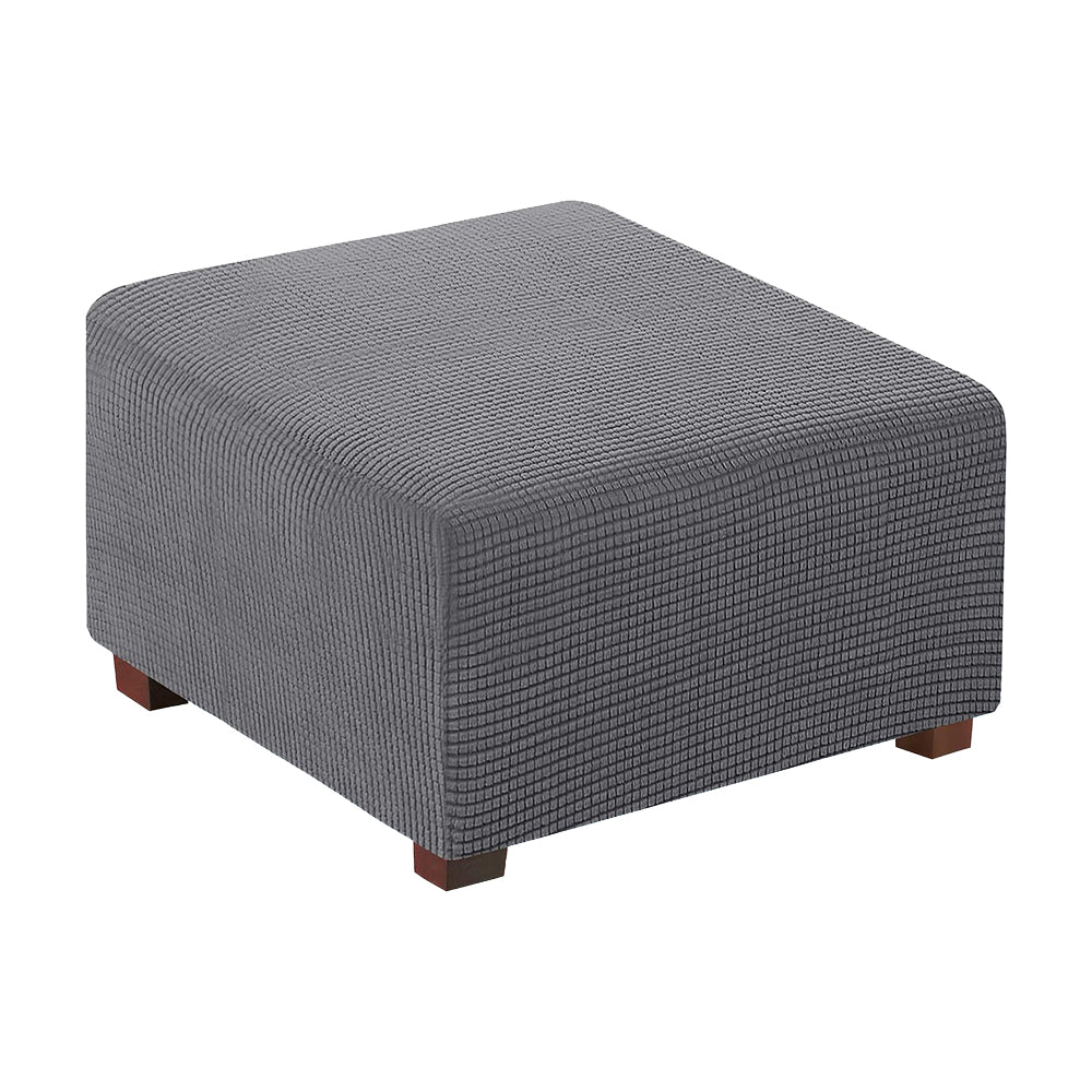 COMFEYA Square Ottoman Cover Premium Furniture Protector with Elastic Bottom