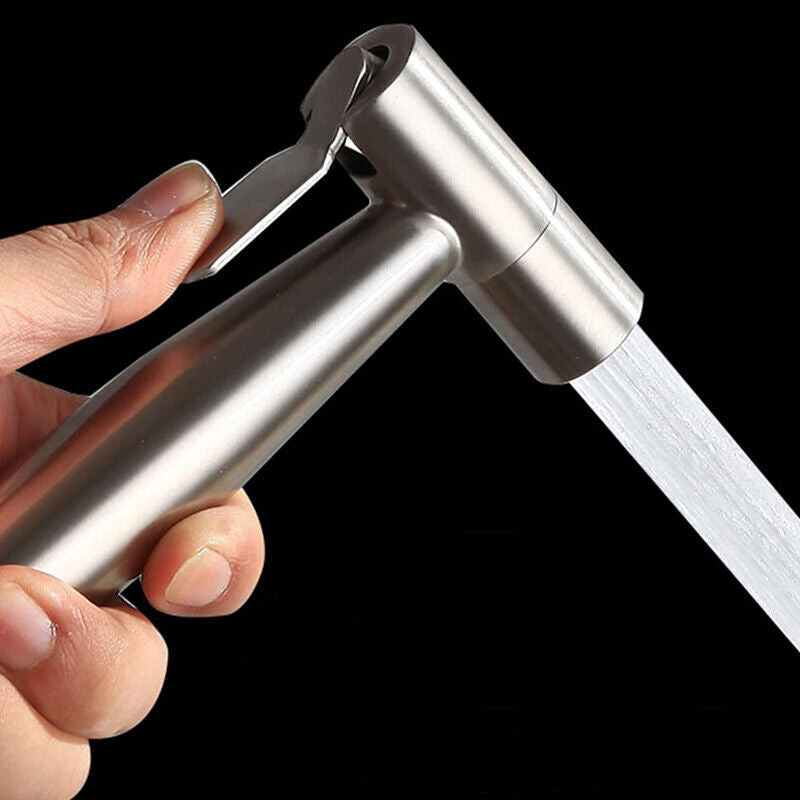 Stainless Steel Handheld Douche Bidet Toilet Sprayer Bathroom Accessory