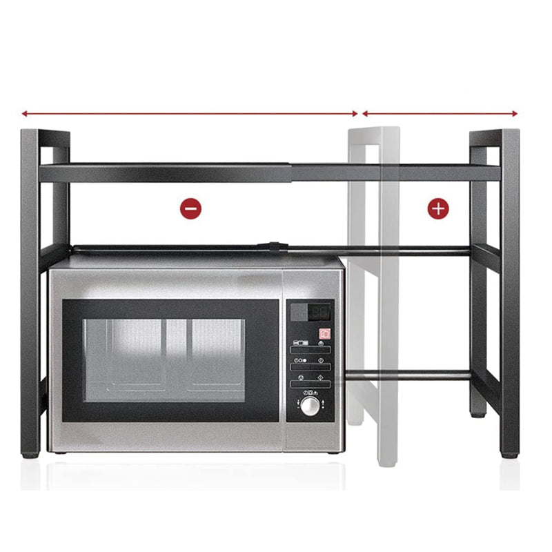Adjustable Metal Oven Microwave Shelf Kitchen Organiser Storage Rack Holder Set