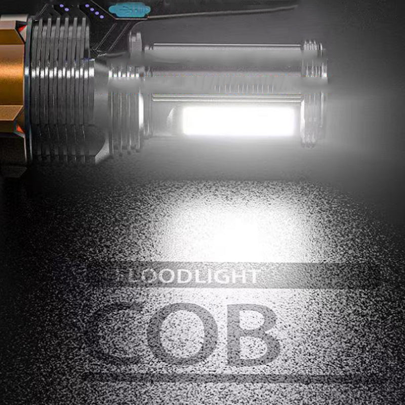 1200mAh Super Bright Searchlight LED Handheld Torch Spotlight- USB Charging