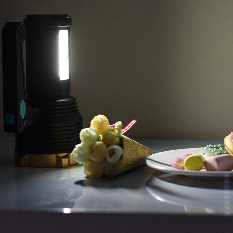 1200mAh Super Bright Searchlight LED Handheld Torch Spotlight- USB Charging