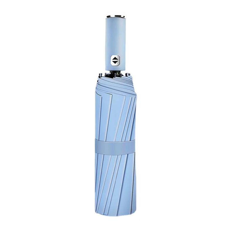 10 Ribs Fully Automatic Reverse Closing Umbrella with LED Flashlight
