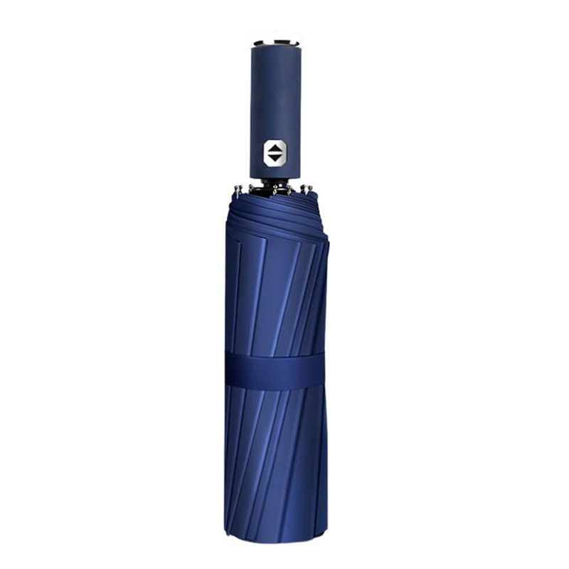 10 Ribs Fully Automatic Reverse Closing Umbrella with LED Flashlight