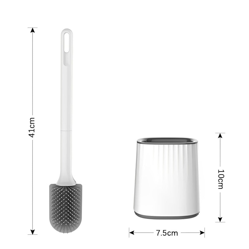 CLEANFOK Toilet Brush with Ventilated Holder - Odor-Free, Durable, and Hygienic
