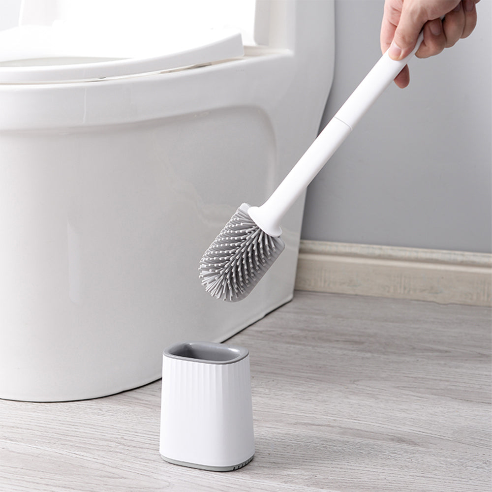 CLEANFOK Toilet Brush with Ventilated Holder - Odor-Free, Durable, and Hygienic