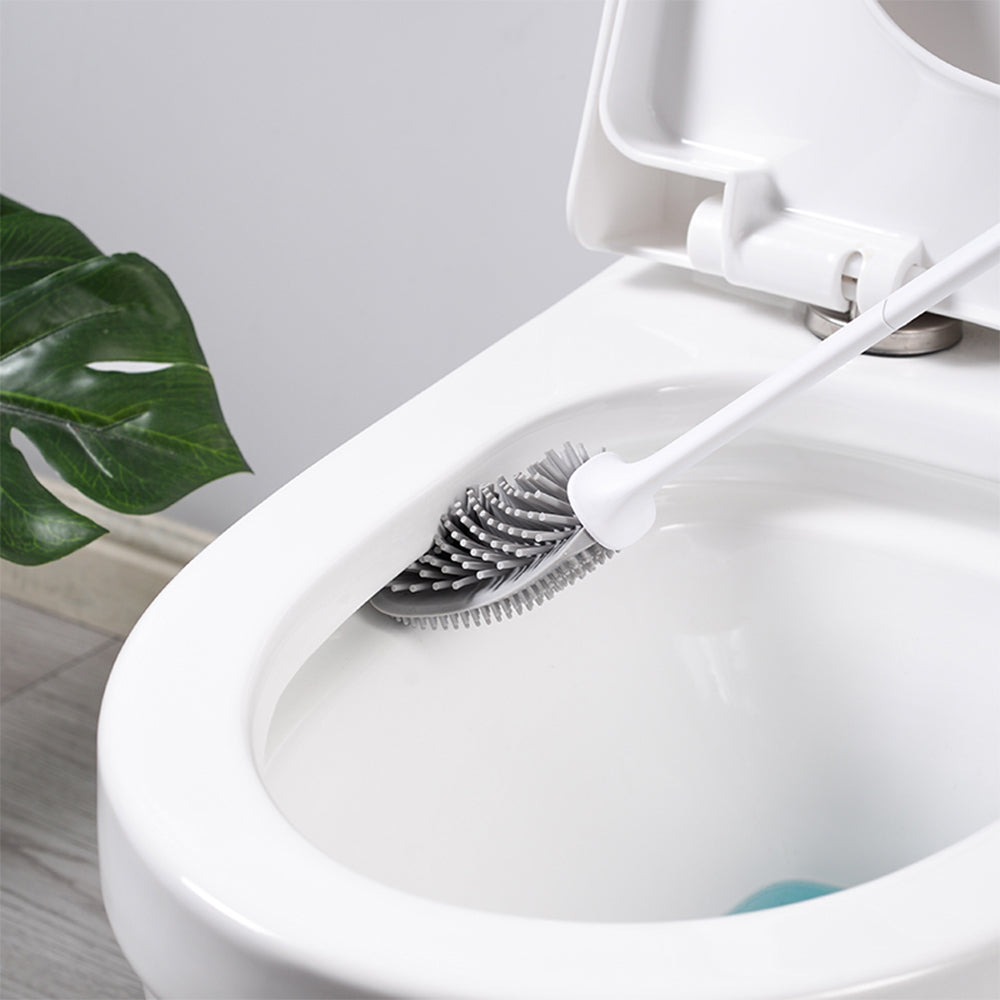 CLEANFOK Toilet Brush with Ventilated Holder - Odor-Free, Durable, and Hygienic