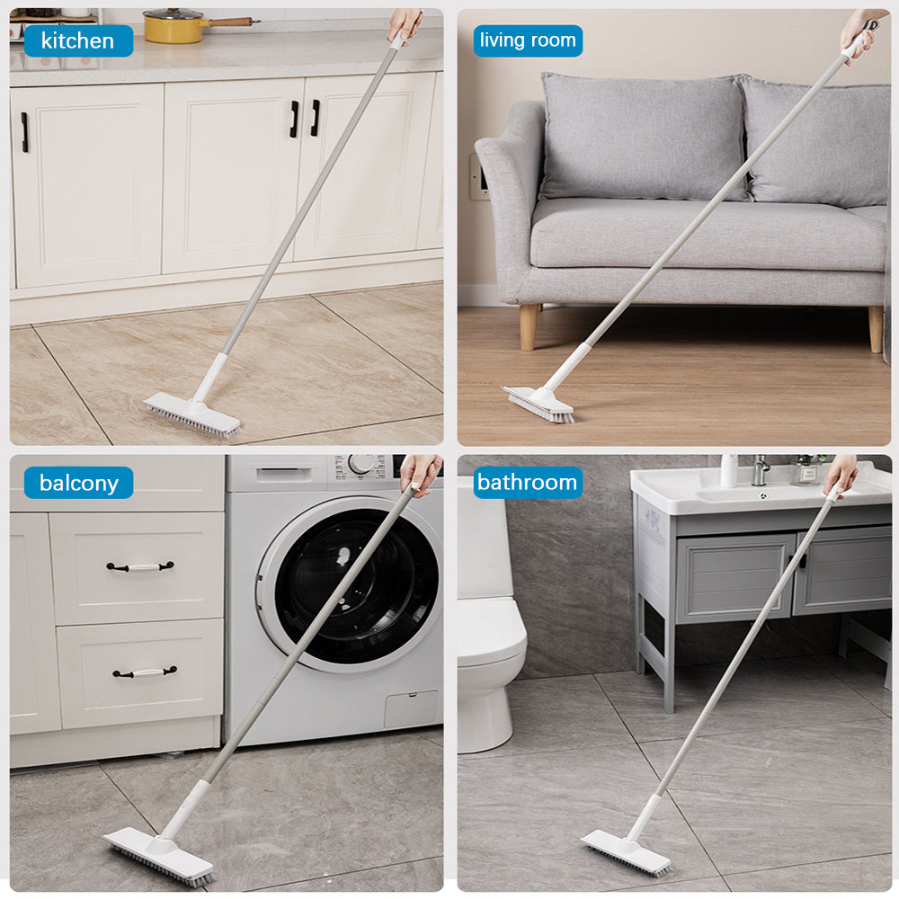 CLEANFOK 2-in-1 Adjustable Floor Cleaning Brush - Versatile and Efficient Floor Scrubbing