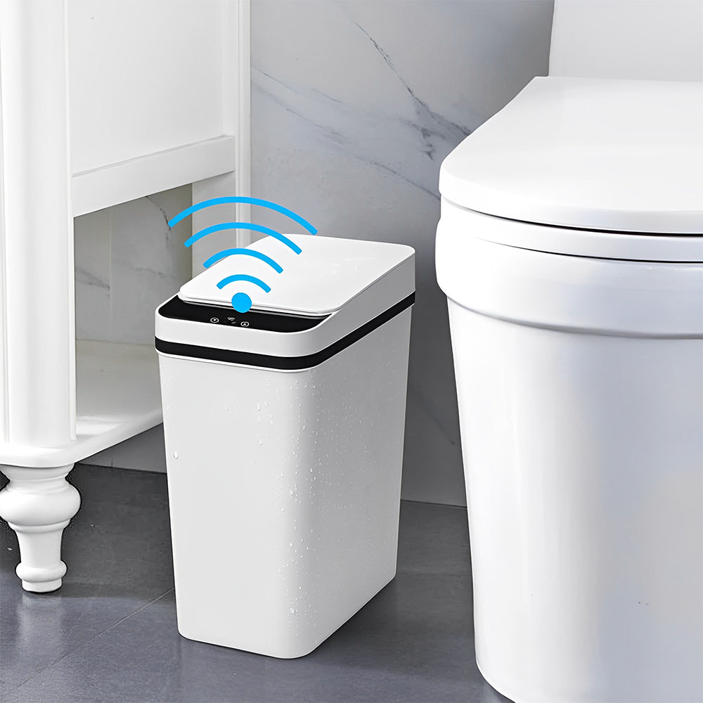 CLEANFOK Motion Sensor Smart Trash Can - Touchless & Hygienic Bathroom Trash Can