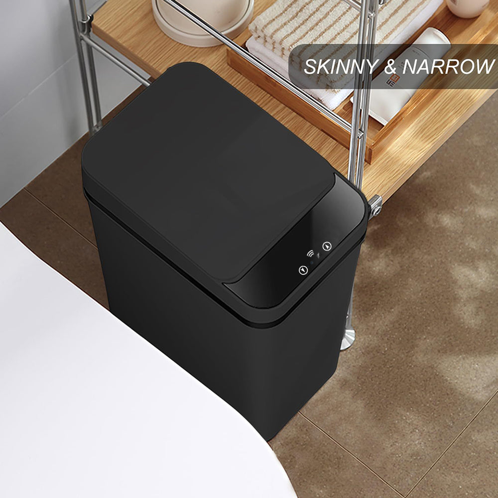 CLEANFOK Motion Sensor Smart Trash Can - Touchless & Hygienic Bathroom Trash Can
