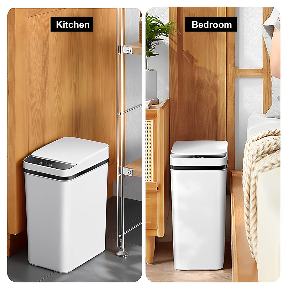 CLEANFOK Motion Sensor Smart Trash Can - Touchless & Hygienic Bathroom Trash Can