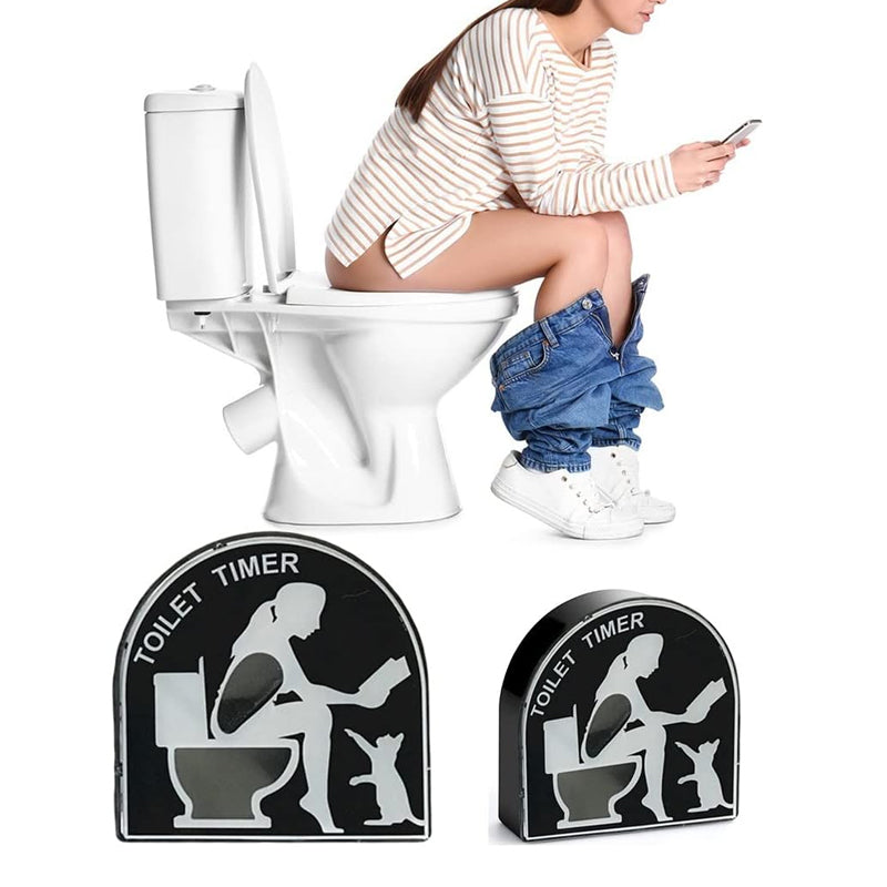 5-minute Toilet Hourglass Sand Timer and Decompression Toy- Men and Women