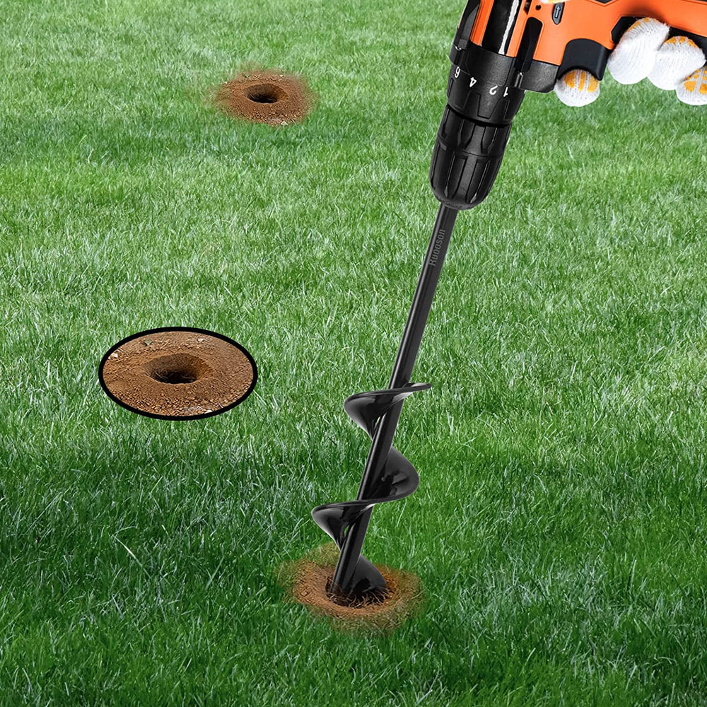 Planter Garden Auger Spiral Drill Planting Hole Soil Digger