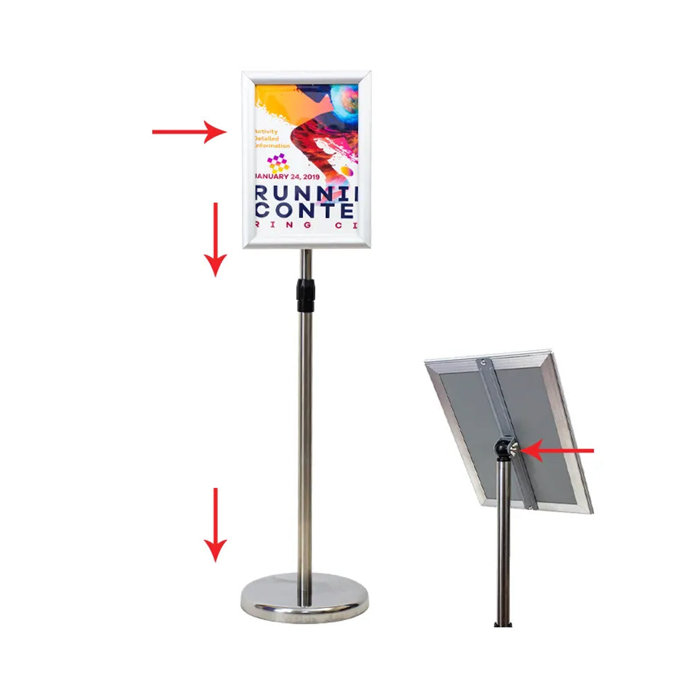 A4 Floor Poster Stand Sign Holder Business Menu Display