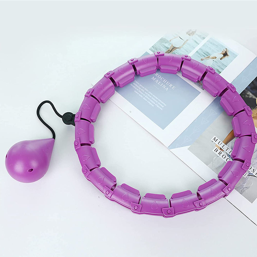 24 Knots Fitness Smart Hula Hoop Detachable Weighted Hoops