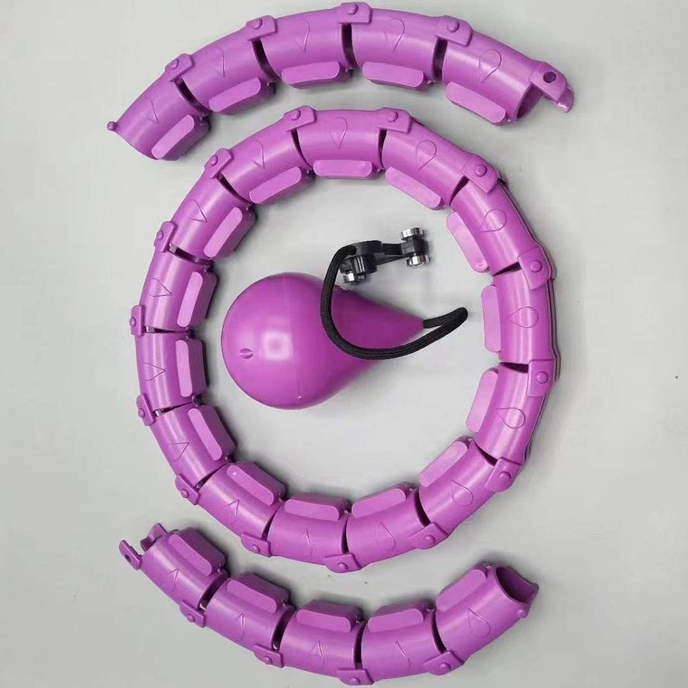 24 Knots Fitness Smart Hula Hoop Detachable Weighted Hoops