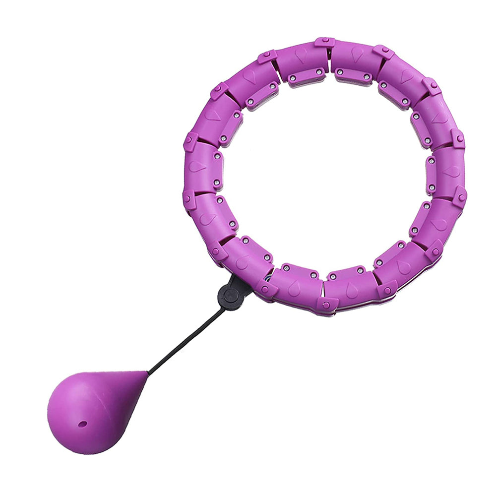 24 Knots Fitness Smart Hula Hoop Detachable Weighted Hoops