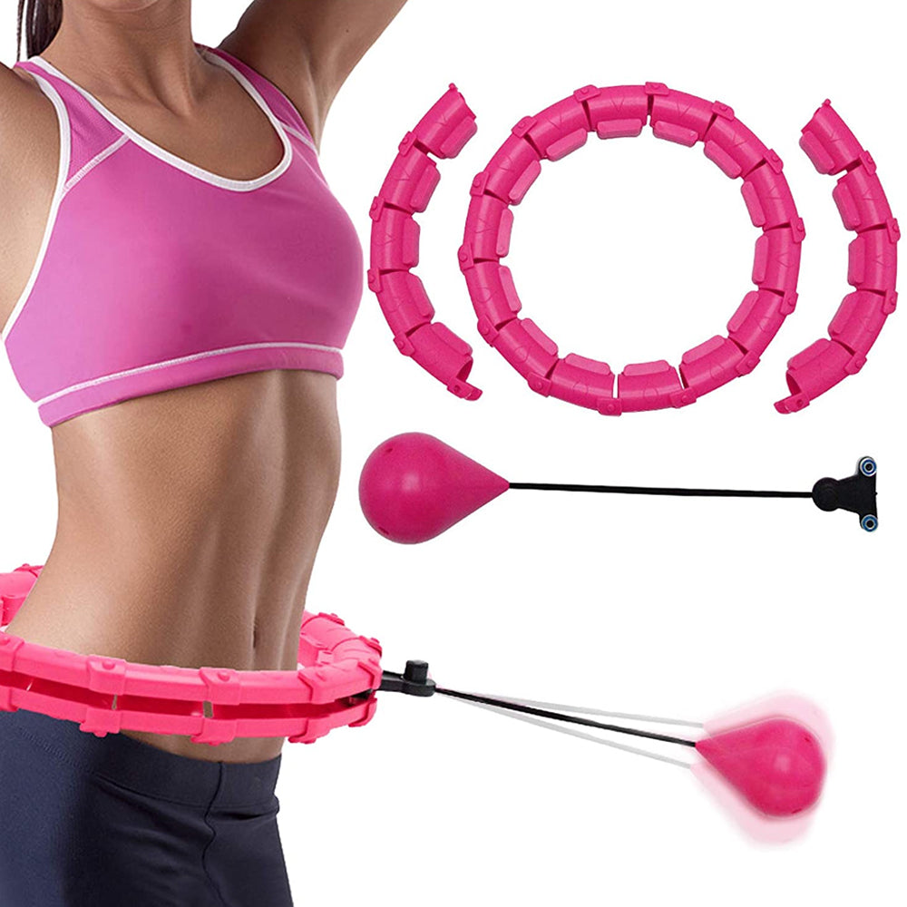 24 Knots Fitness Smart Hula Hoop Detachable Weighted Hoops