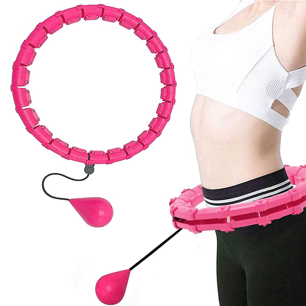 24 Knots Fitness Smart Hula Hoop Detachable Weighted Hoops