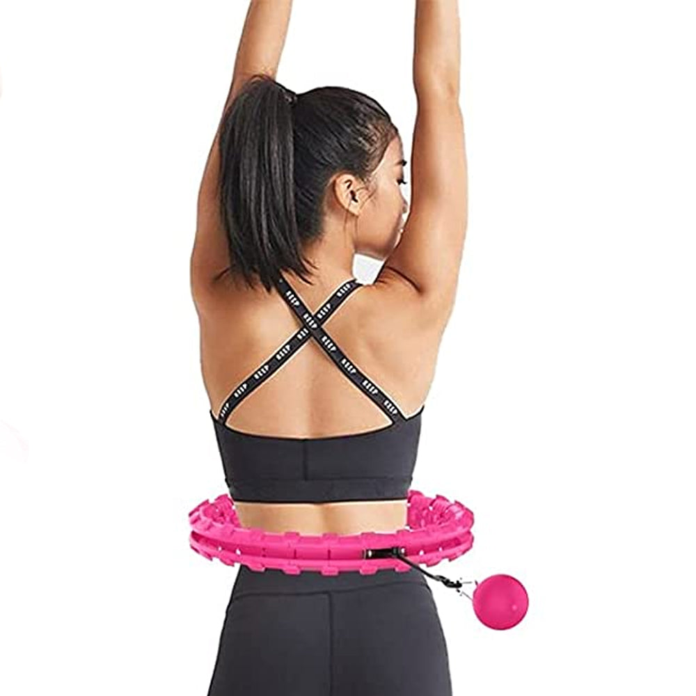 24 Knots Fitness Smart Hula Hoop Detachable Weighted Hoops