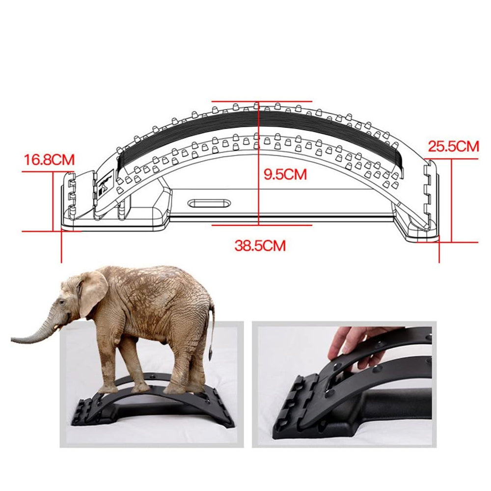 Adjustable Lumbar Correction Spine and Back Stretching Massager