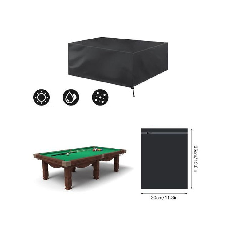 Drawstring Fitted Waterproof Dustproof Billiard Pool Table Cover