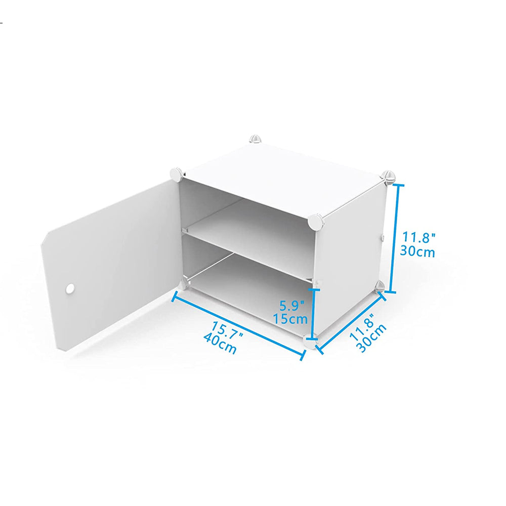 1/2 Door Large Capacity Shoe Display Organization Cabinet