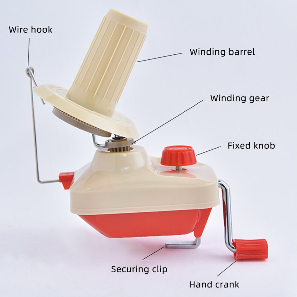 Manually Operated Yarn Winding Machine with Plastic Rod