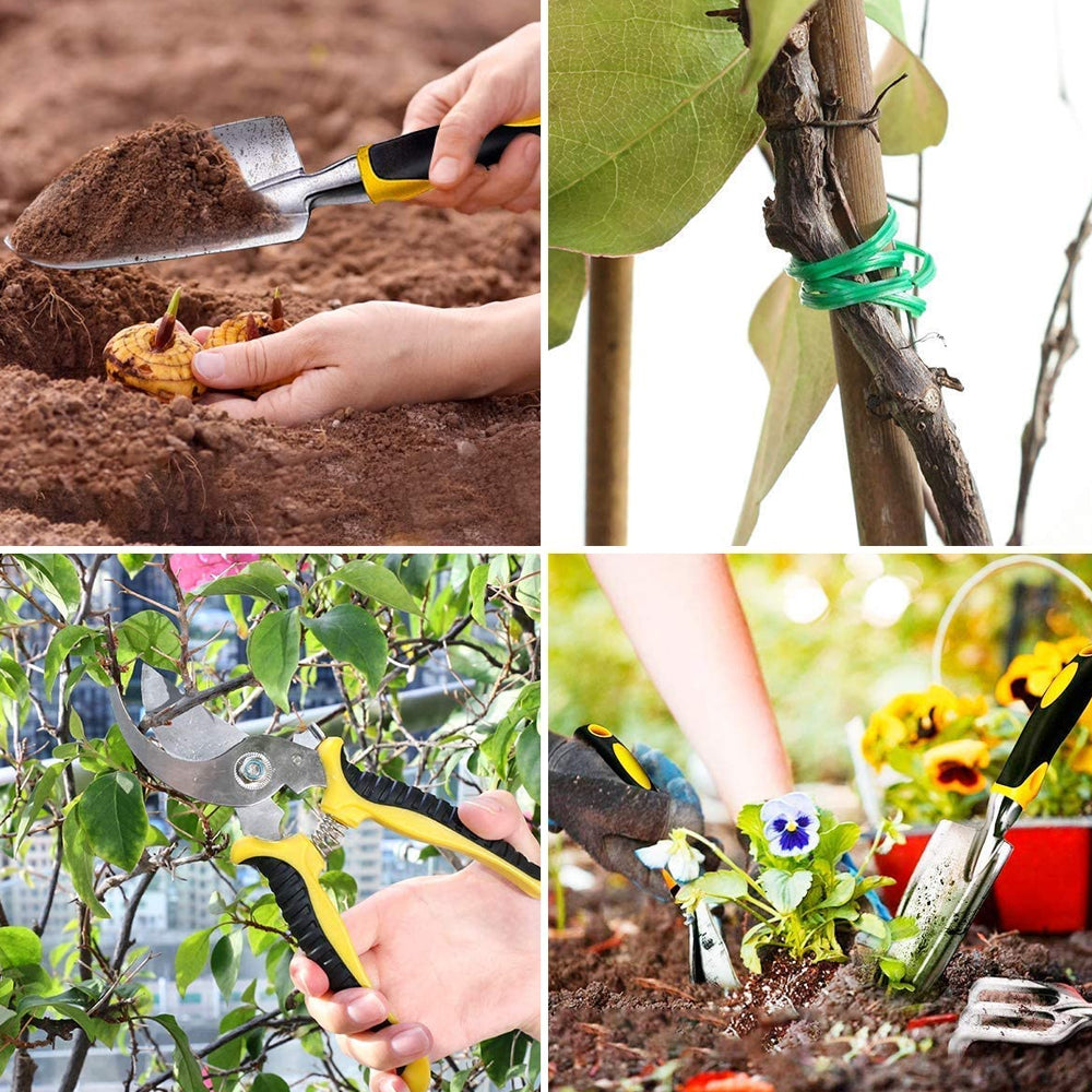 Set of 7 Garden Tools Planting Grafting Kit with Storage Bag
