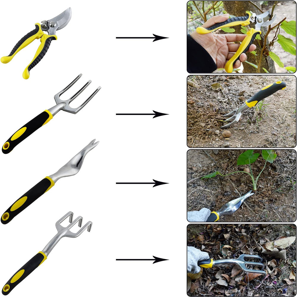 Set of 7 Garden Tools Planting Grafting Kit with Storage Bag
