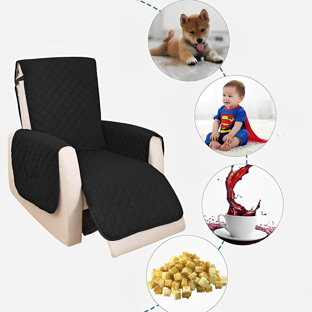 Waterproof Recliner Pet Protector Cover with Non Slip Strap