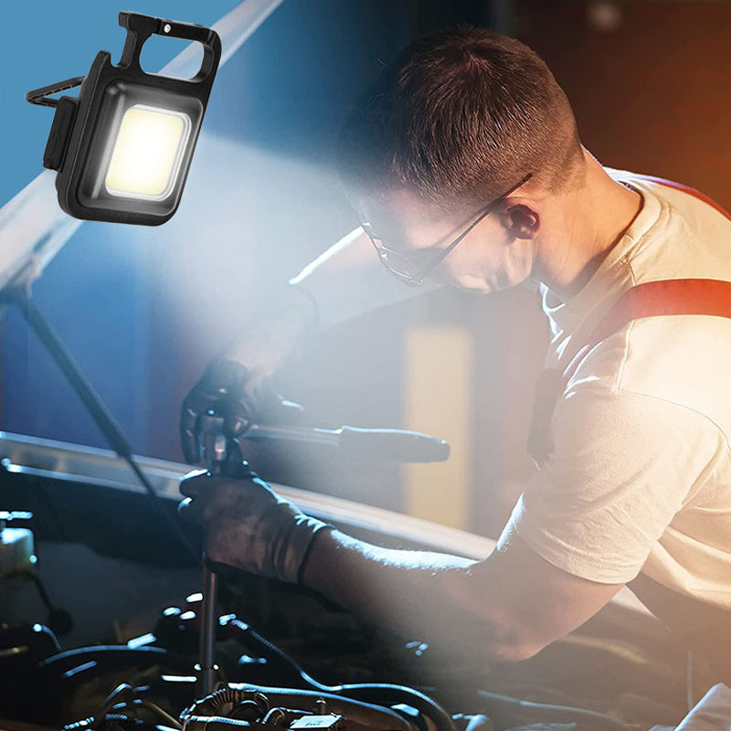 Mini Waterproof Pocket Torch LED Keychain Flashlight USB Charging