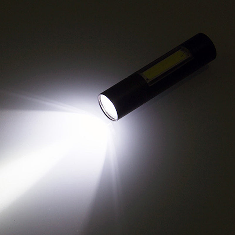 Super Bright Camping Torch Lamp COB Mini LED Flashlight USB Charging