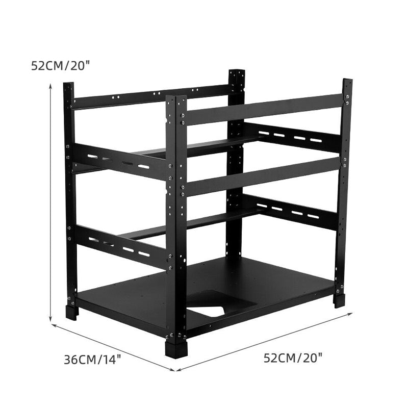 3-Layer 12 GPU Motherboard Bracket Fixing Frame Mining Machine