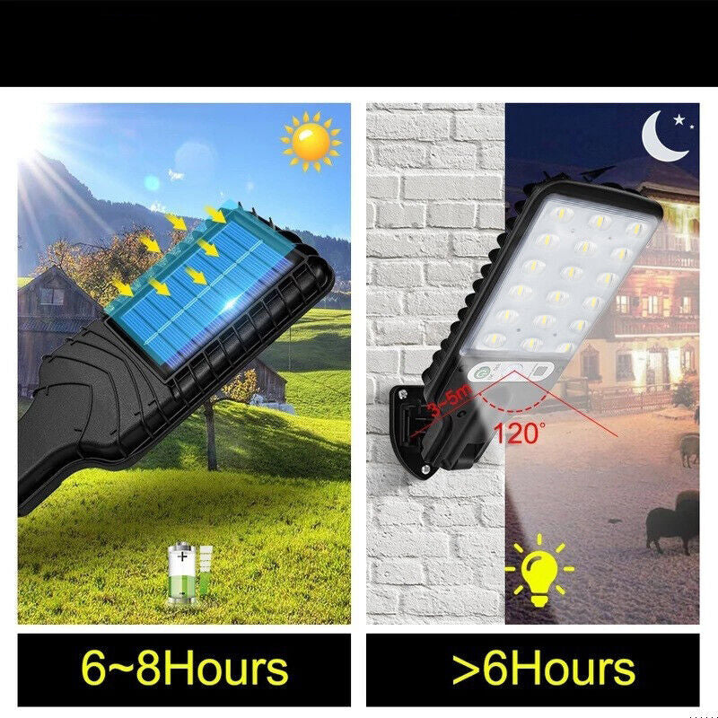 2 Pcs LED Motion Sensor Security Flood Light- Solar Powered