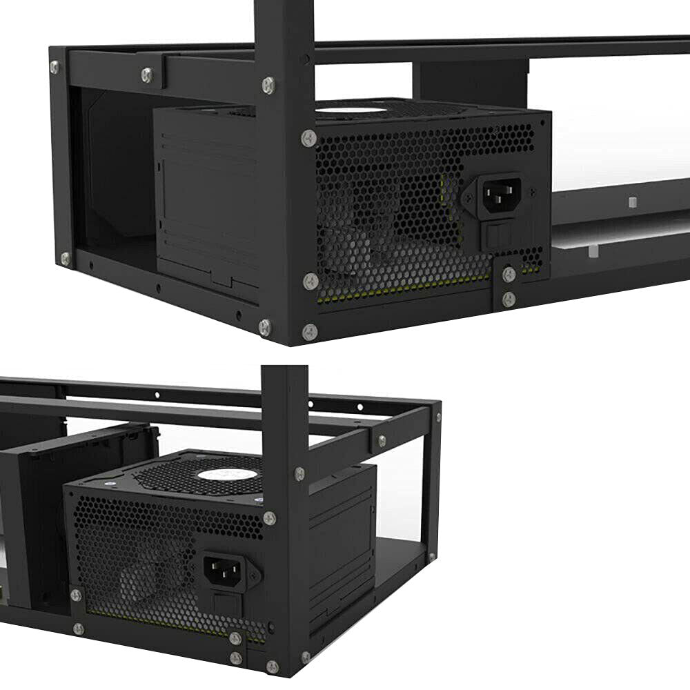6/8/12 GPU Mining Rig Open Air Steel Miner Rig Case Parts Frame Crypto Coin Rack