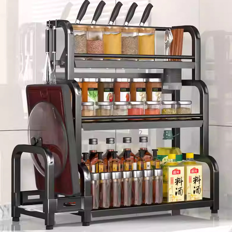 2 / 3 Tier Rack Holder and Organizer for Spice Storage, Bathroom or Countertop Organizer