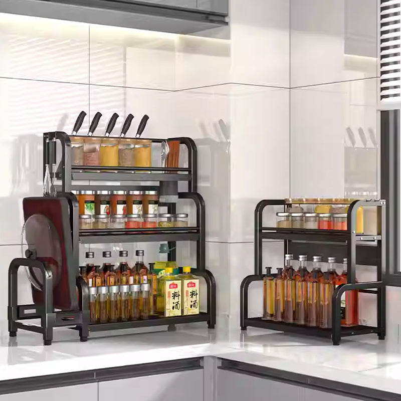 2 / 3 Tier Rack Holder and Organizer for Spice Storage, Bathroom or Countertop Organizer