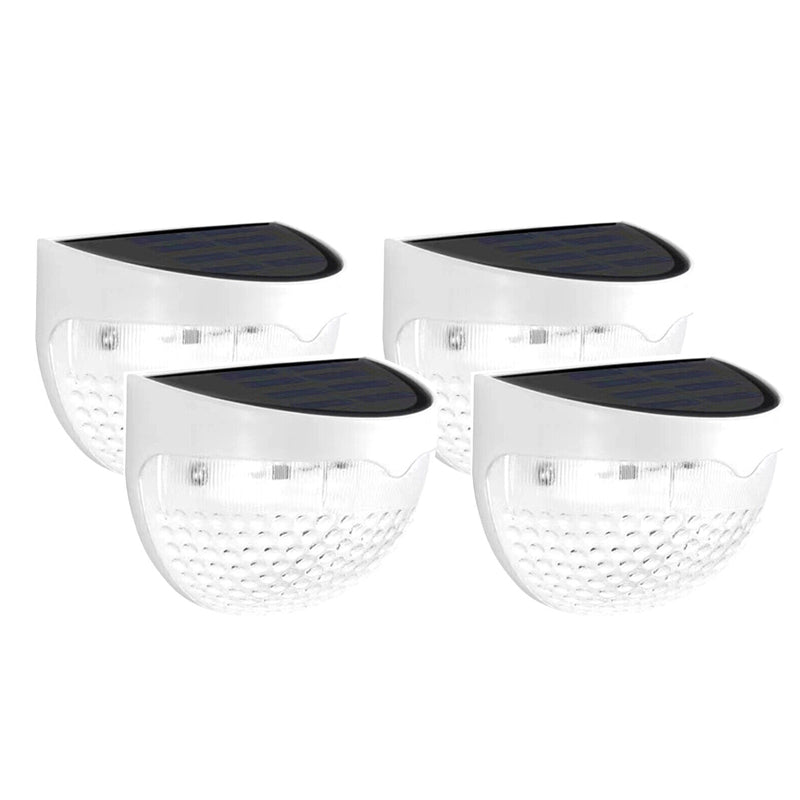 4 Pcs Waterproof Solar LED Wall Light for Garden and Outdoor- Solar Powered