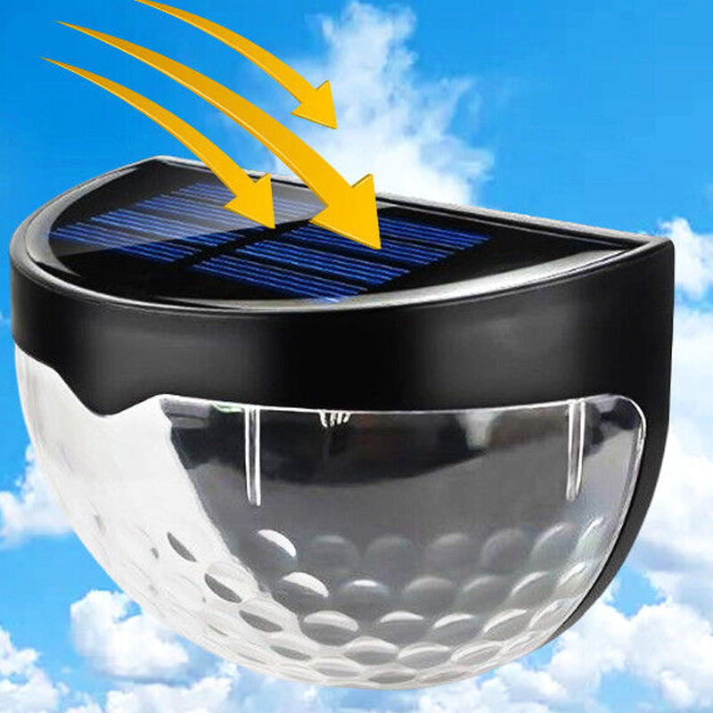 4 Pcs Waterproof Solar LED Wall Light for Garden and Outdoor- Solar Powered