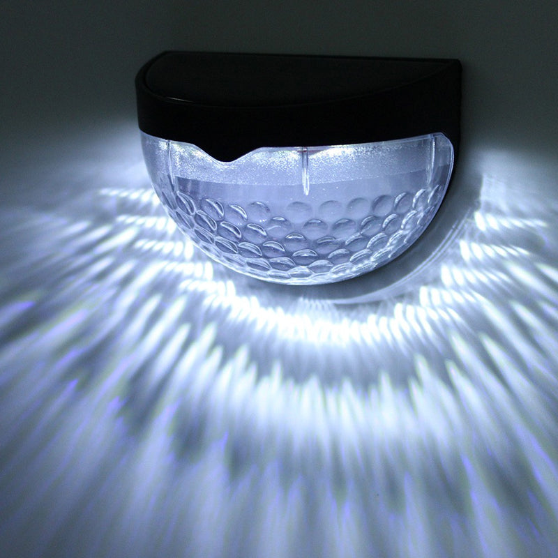 4 Pcs Waterproof Solar LED Wall Light for Garden and Outdoor- Solar Powered
