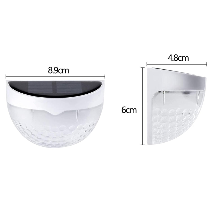 4 Pcs Waterproof Solar LED Wall Light for Garden and Outdoor- Solar Powered
