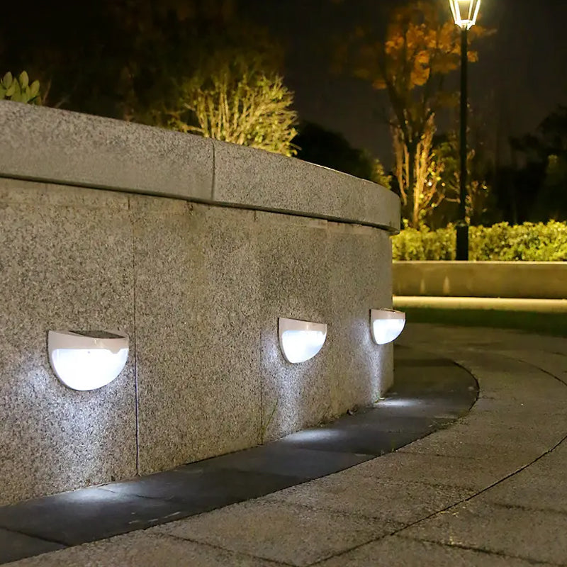 4 Pcs Waterproof Solar LED Wall Light for Garden and Outdoor- Solar Powered
