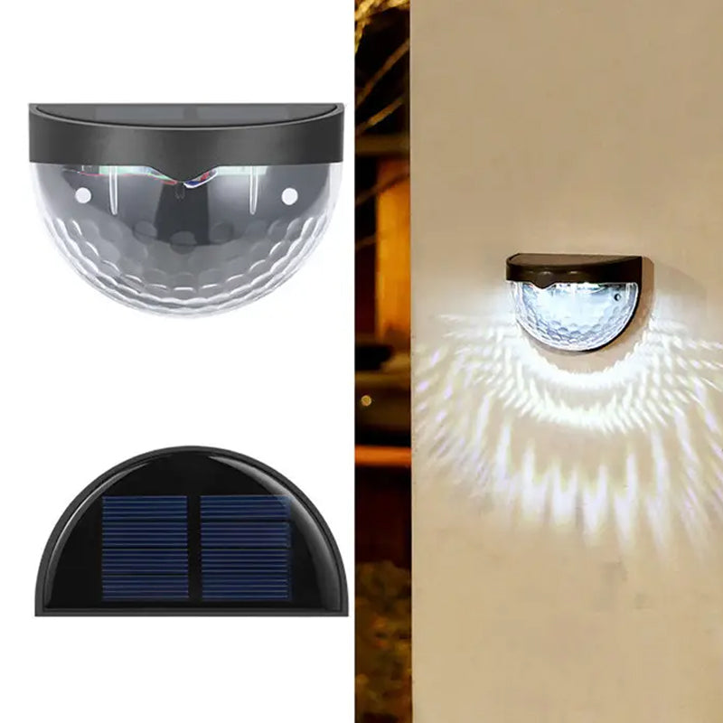 4 Pcs Waterproof Solar LED Wall Light for Garden and Outdoor- Solar Powered